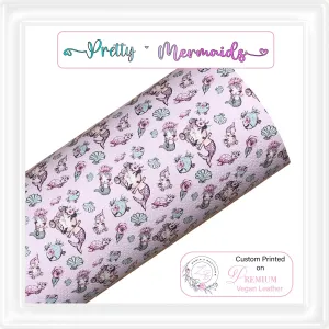 ⋅ Pretty Little Mermaids ⋅ Premium Vegan Faux Leather ⋅ Single Sheets ⋅