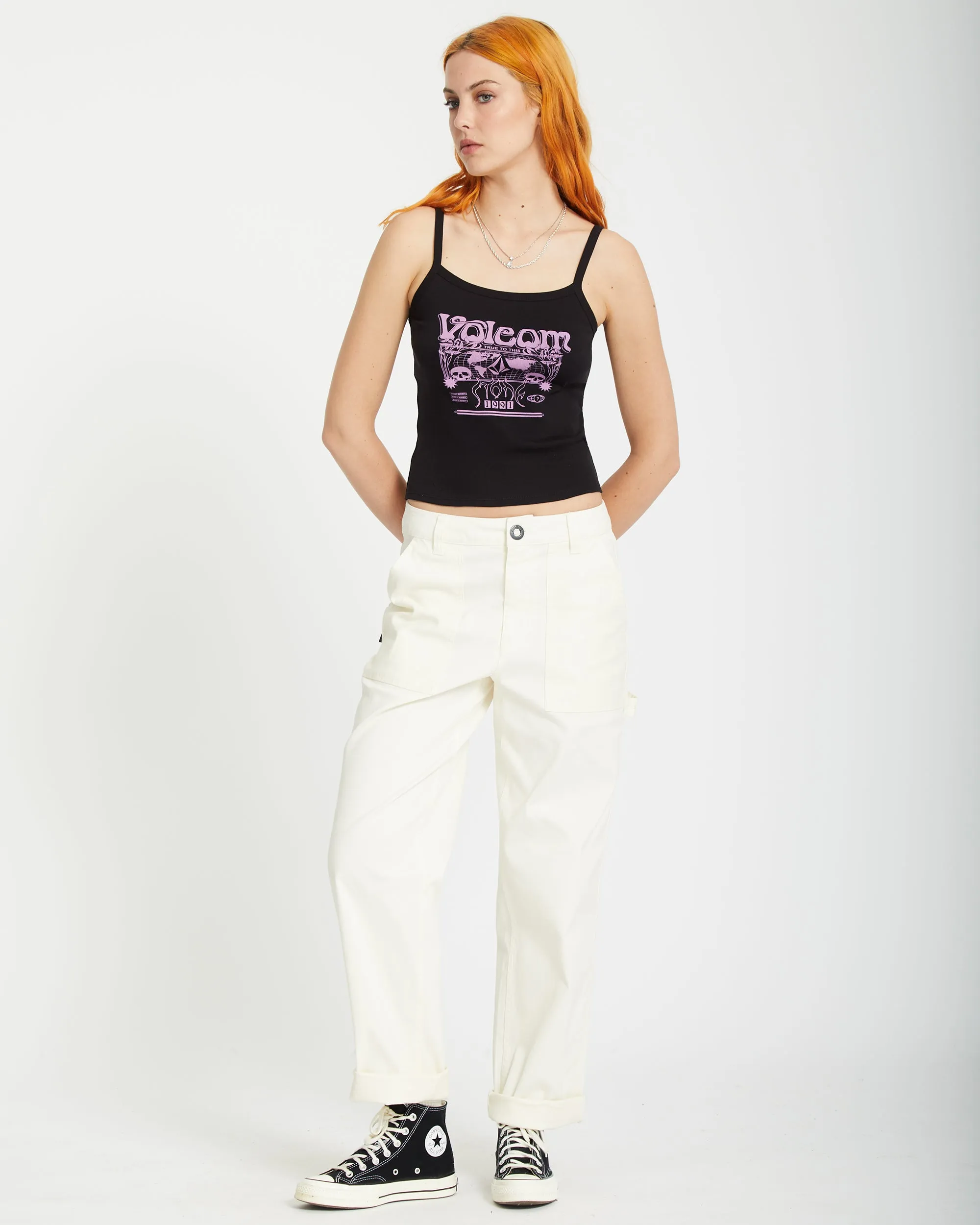 1991 Strappy Tank Top - BLACK