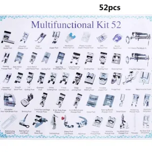 3/11/32/35/41/52/62pcs Mini Domestic Sewing Machine Braiding Blind Stitch Darning Presser Foot Feet Kit Set For Brother Singer