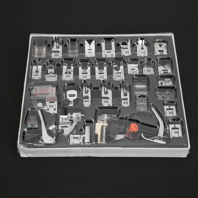 3/11/32/35/41/52/62pcs Mini Domestic Sewing Machine Braiding Blind Stitch Darning Presser Foot Feet Kit Set For Brother Singer