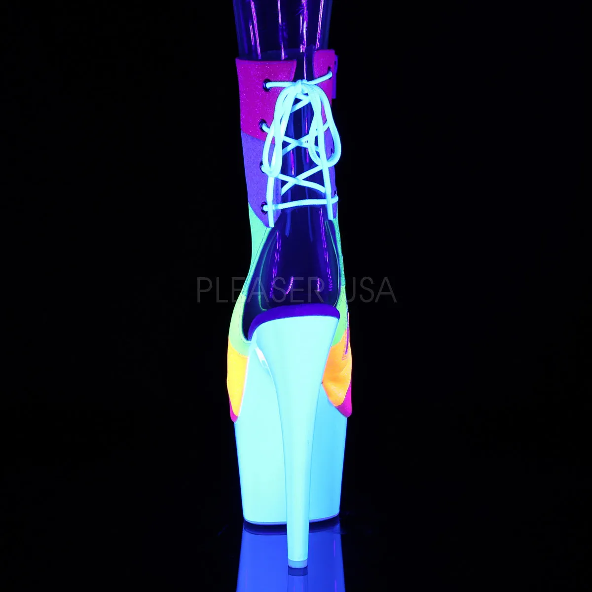 ADORE-1018RBG  Rainbow Multi Glitter/Neon White
