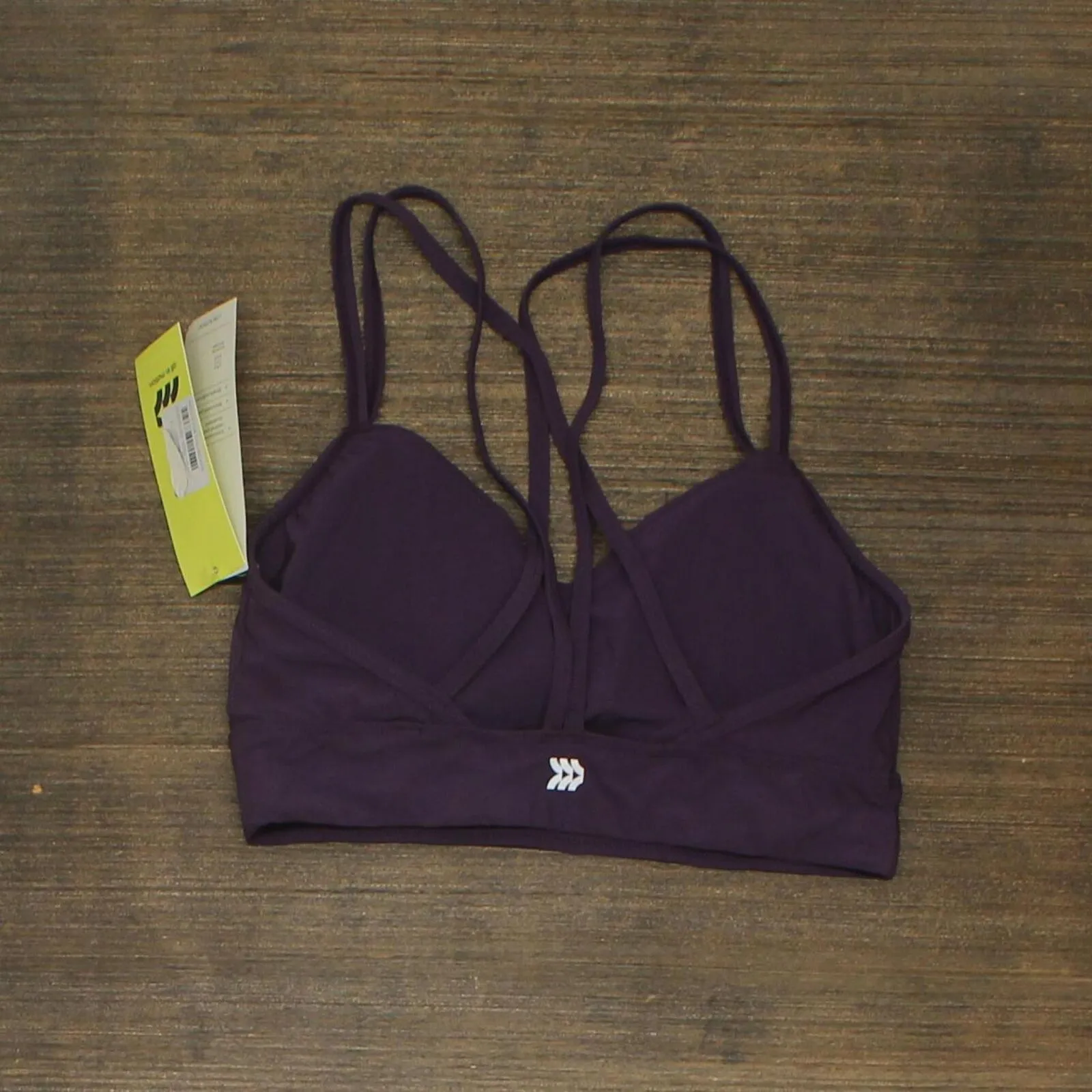 All in Motion Women's Low Support Strappy Longline Bra 66ZRL Purple S