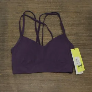All in Motion Women's Low Support Strappy Longline Bra 66ZRL Purple S