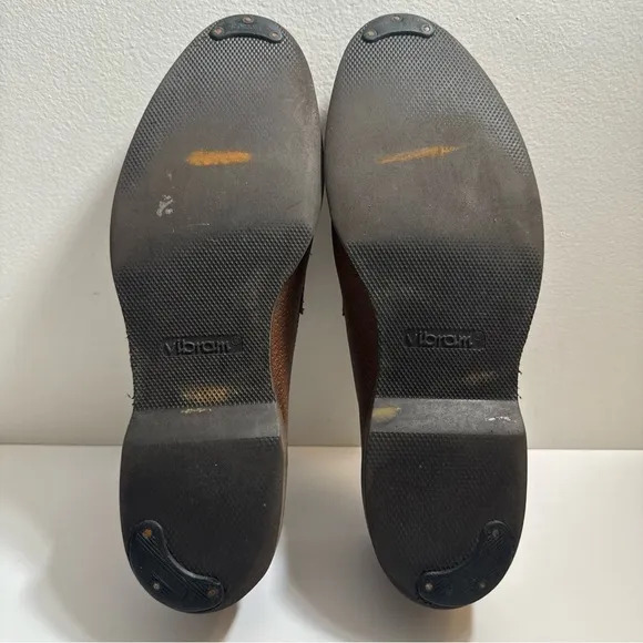 Allen Edmonds‎ Hamilton Men’s Size 10 B Boar Leather Slip On Loafer Shoes VIBRAM
