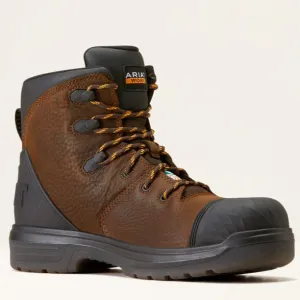 Ariat Men's Outlaw Csa 6" Carbon Toe WP Work Boot -Brown- 10045417