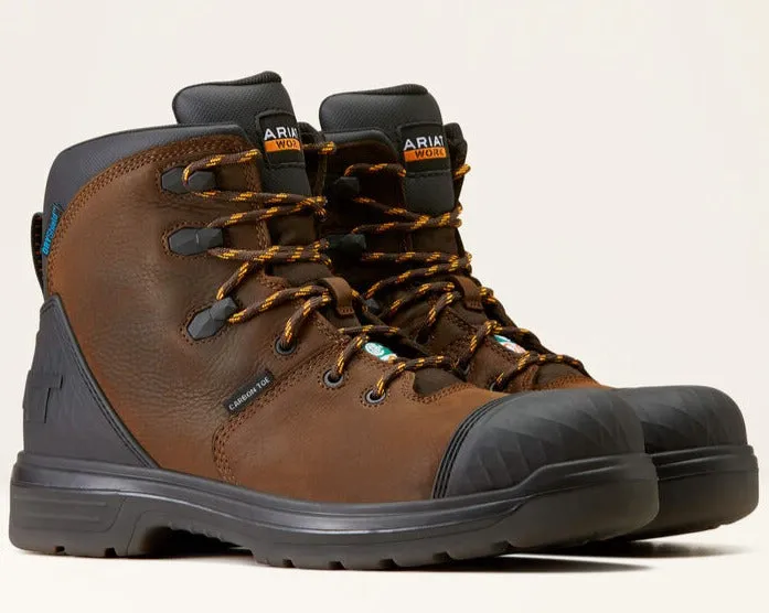 Ariat Men's Outlaw Csa 6" Carbon Toe WP Work Boot -Brown- 10045417