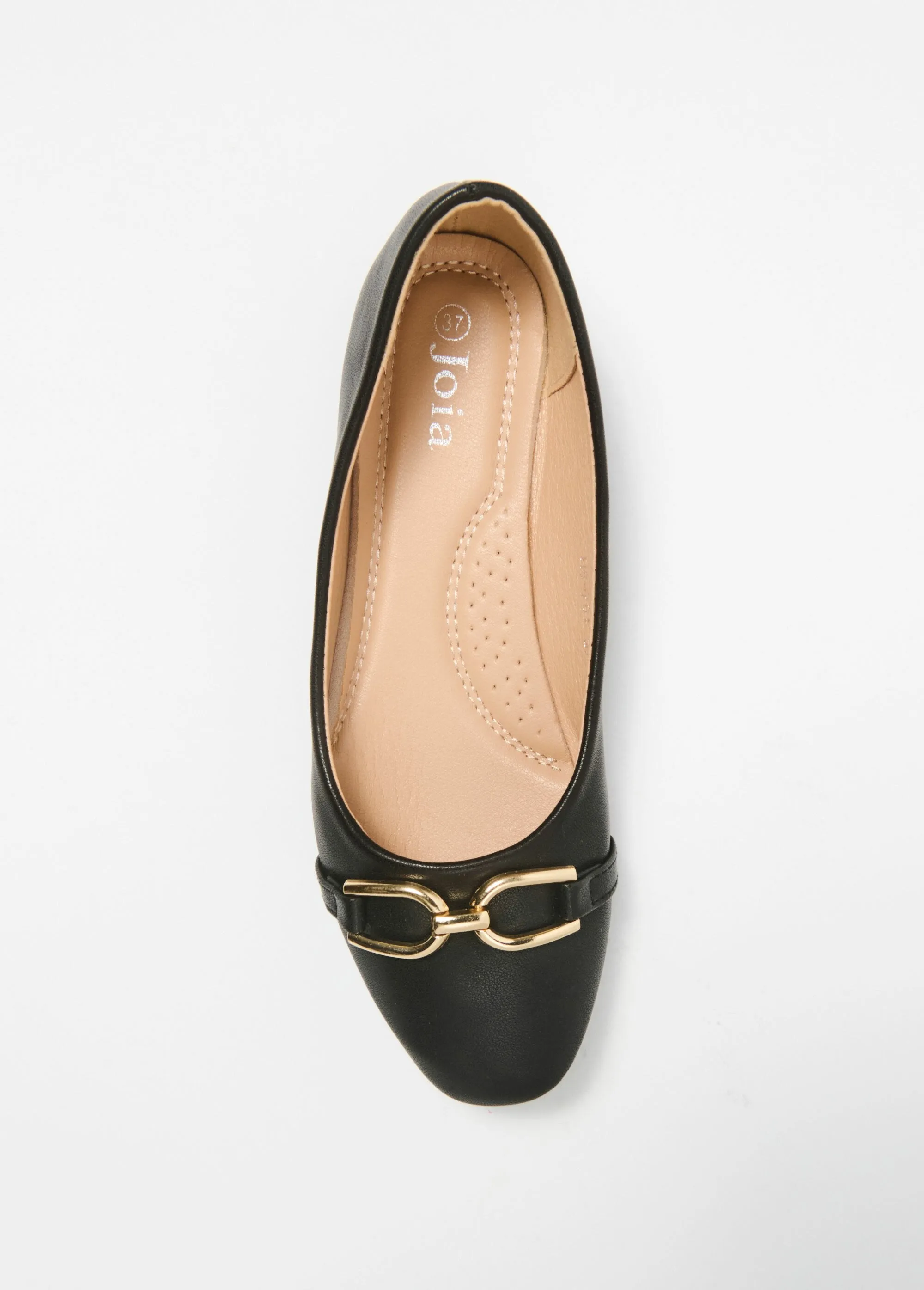 Ballerina shoes with fancy metal studs