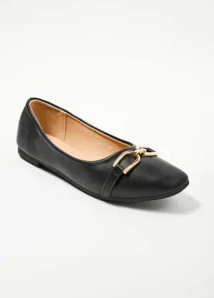 Ballerina shoes with fancy metal studs