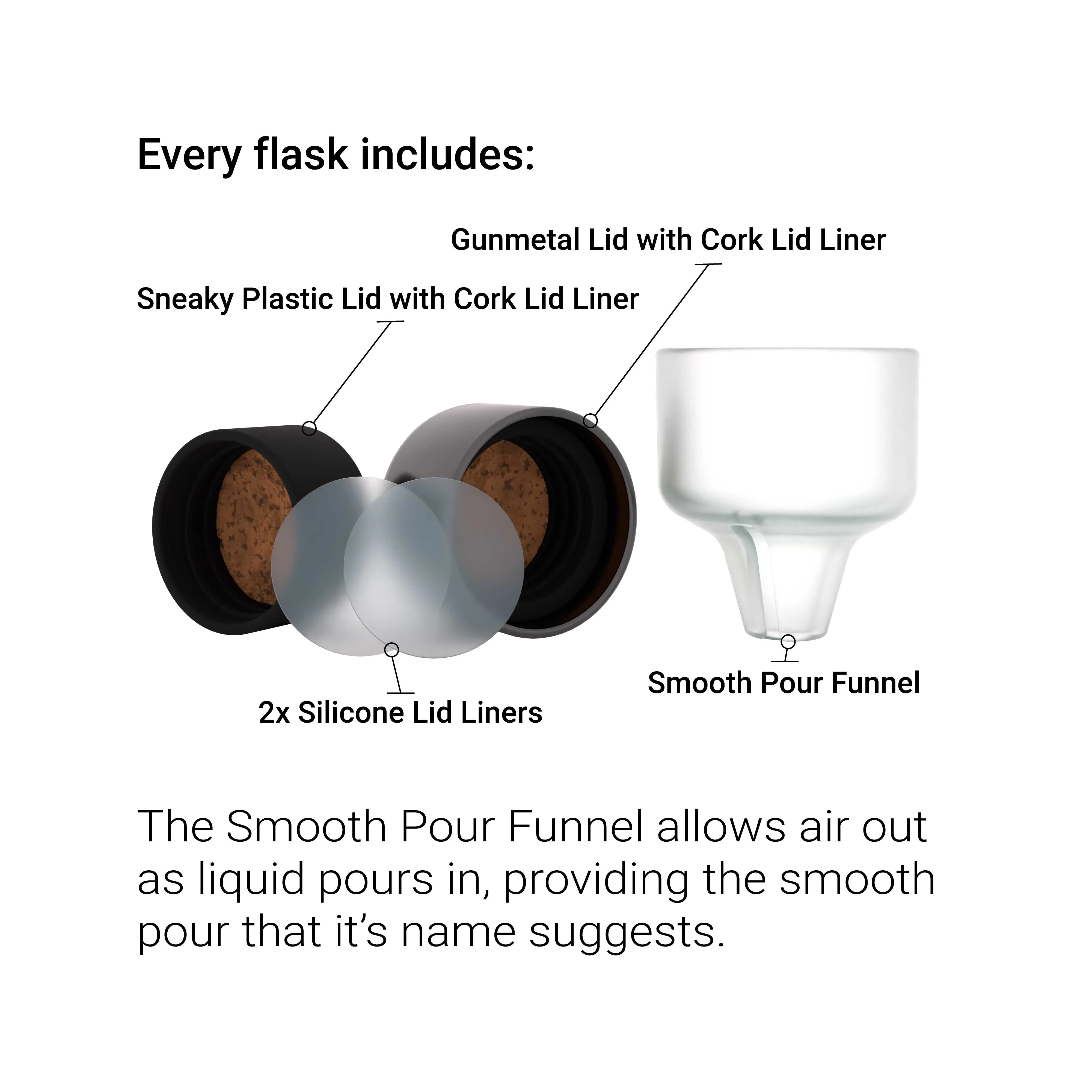Black Leather Glass Flask (Single Shot 100mL)