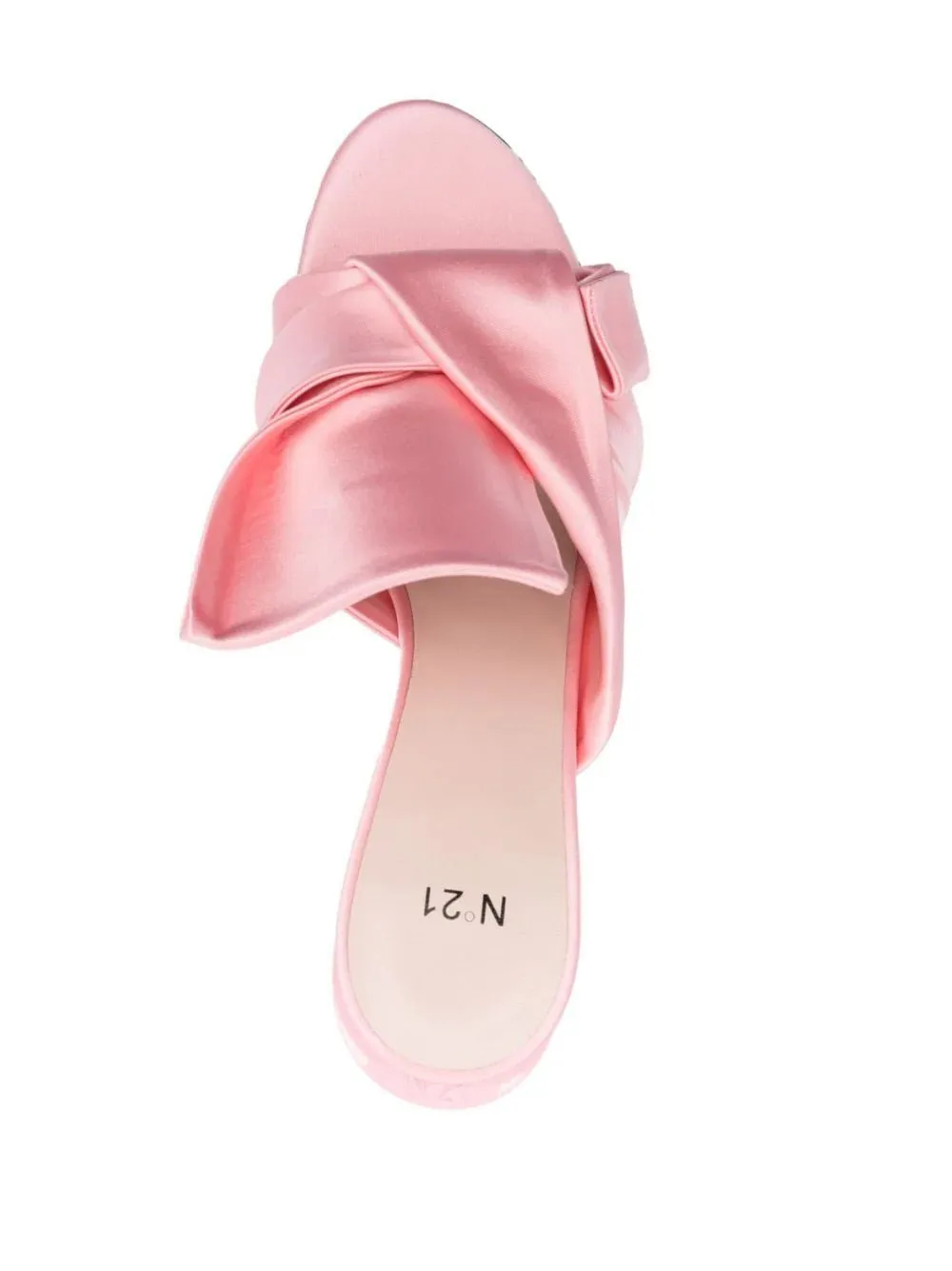 Bow Houdini satin mules