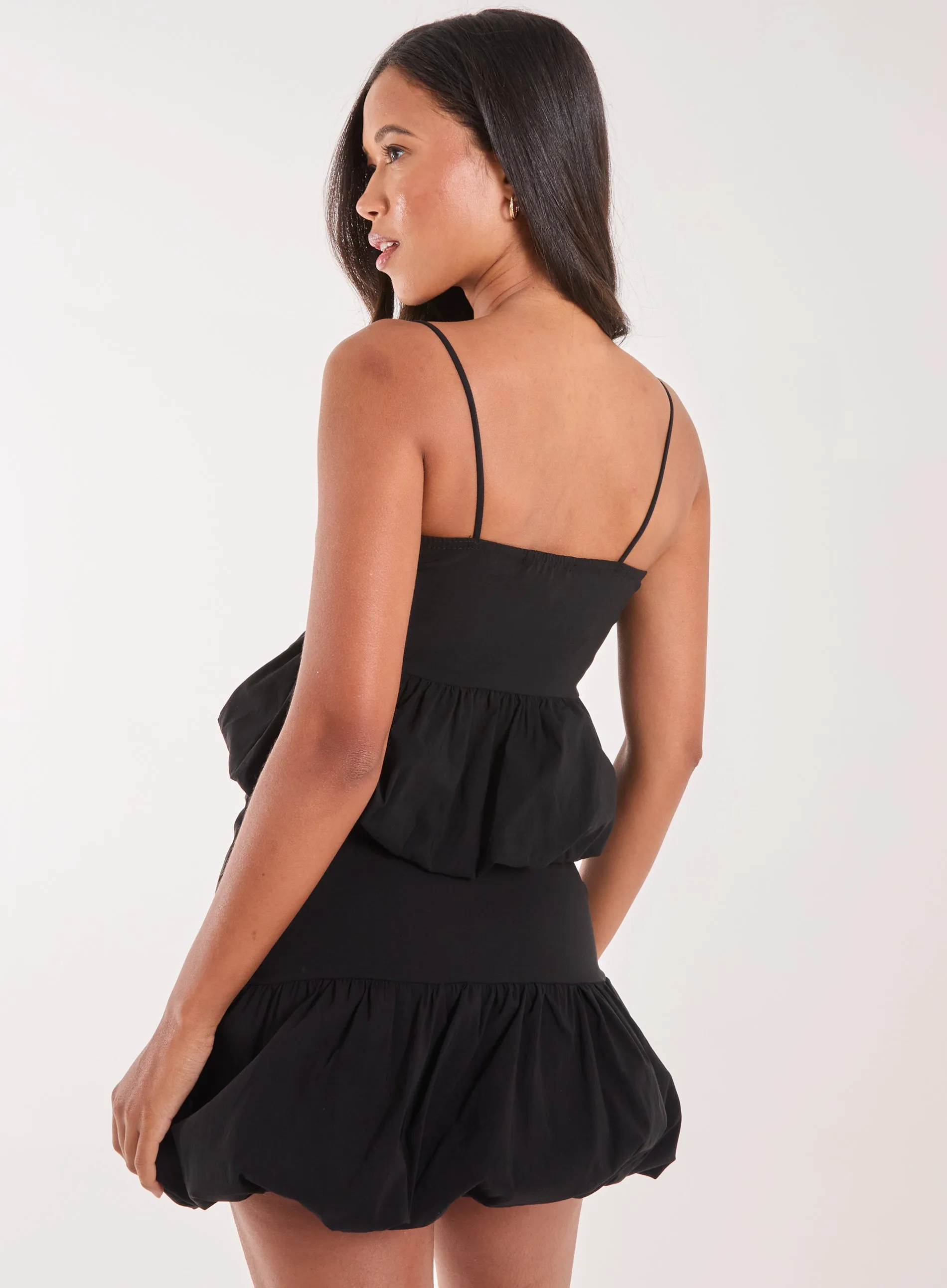 Bubble Hem Strappy Top