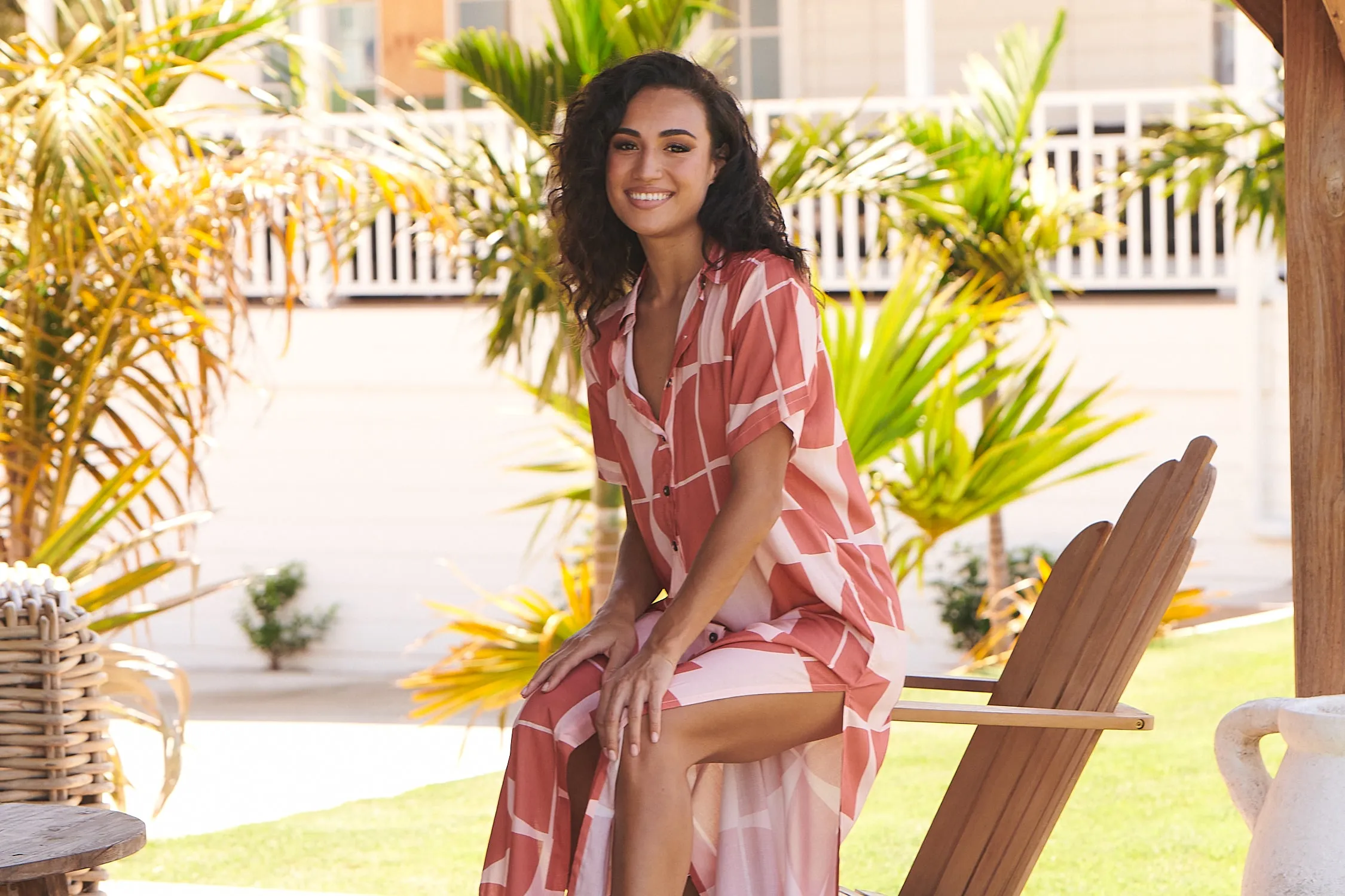 Cali Print Vicky Shirt Dress