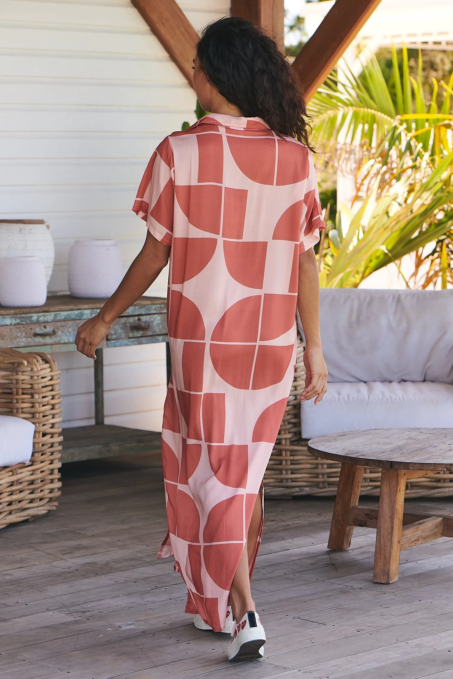 Cali Print Vicky Shirt Dress