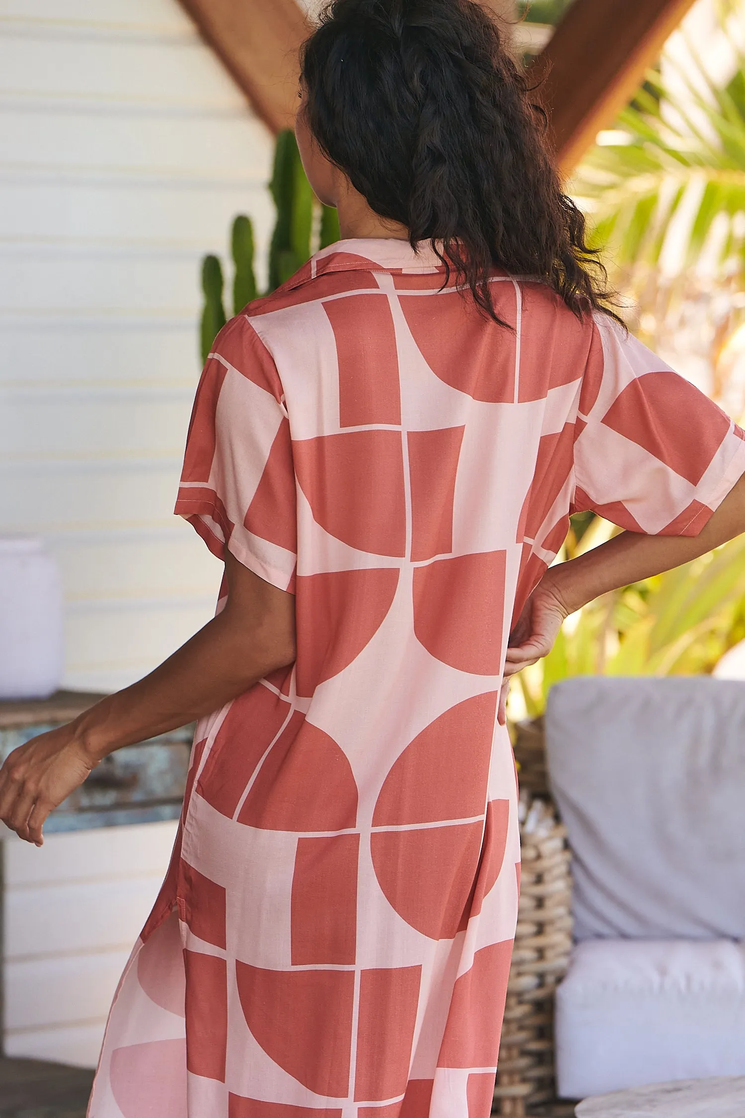 Cali Print Vicky Shirt Dress