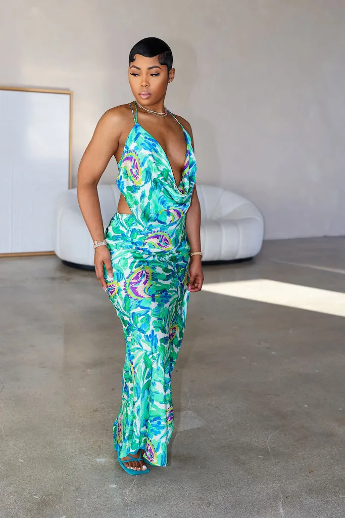 Cassie Maxi Dress (Green)