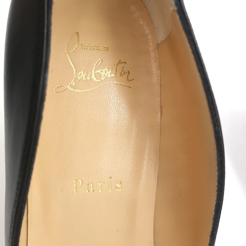 Christian Louboutin Agneska Scalloped Leather Pumps Black Size 39