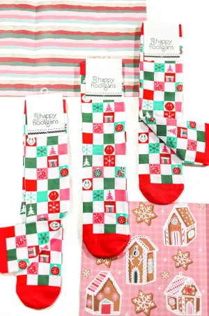 Christmas Checkered Socks