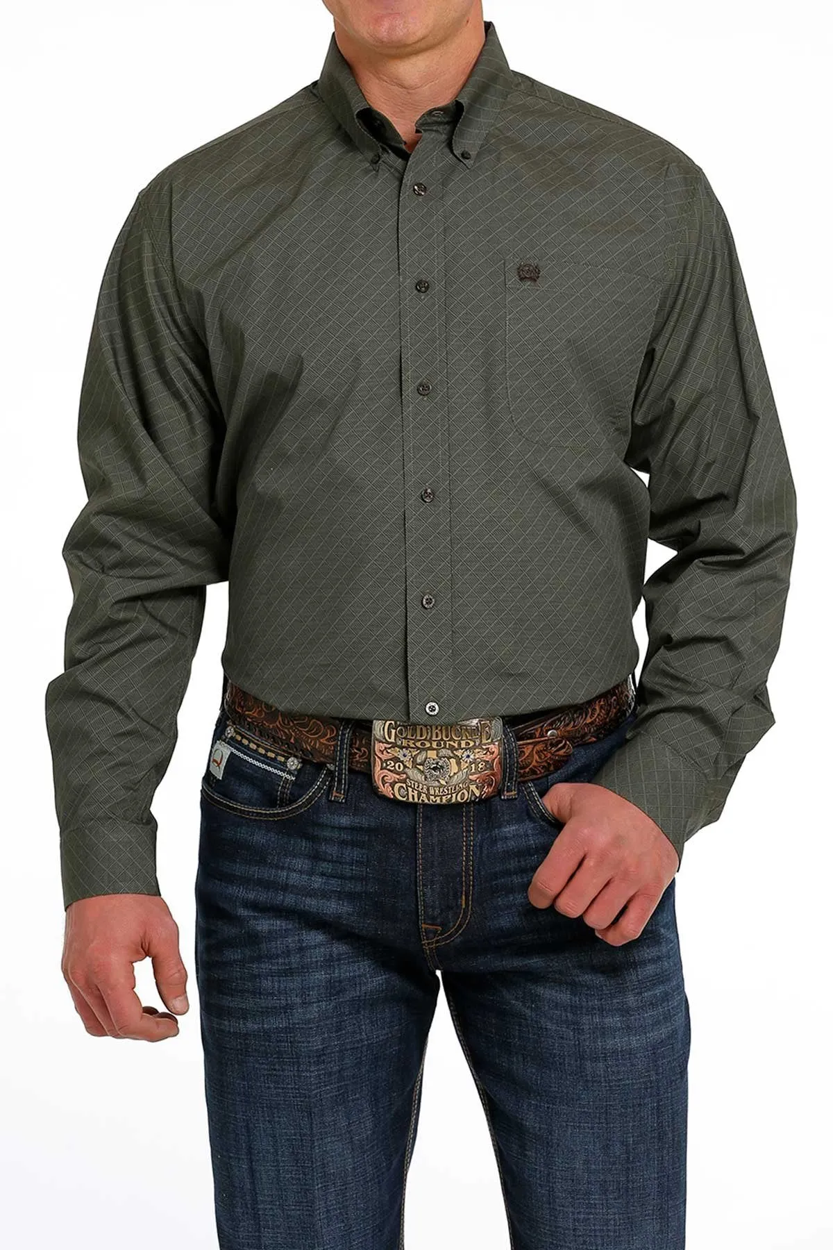CLMTW1105488 Mens Cinch L/S Shirt Print