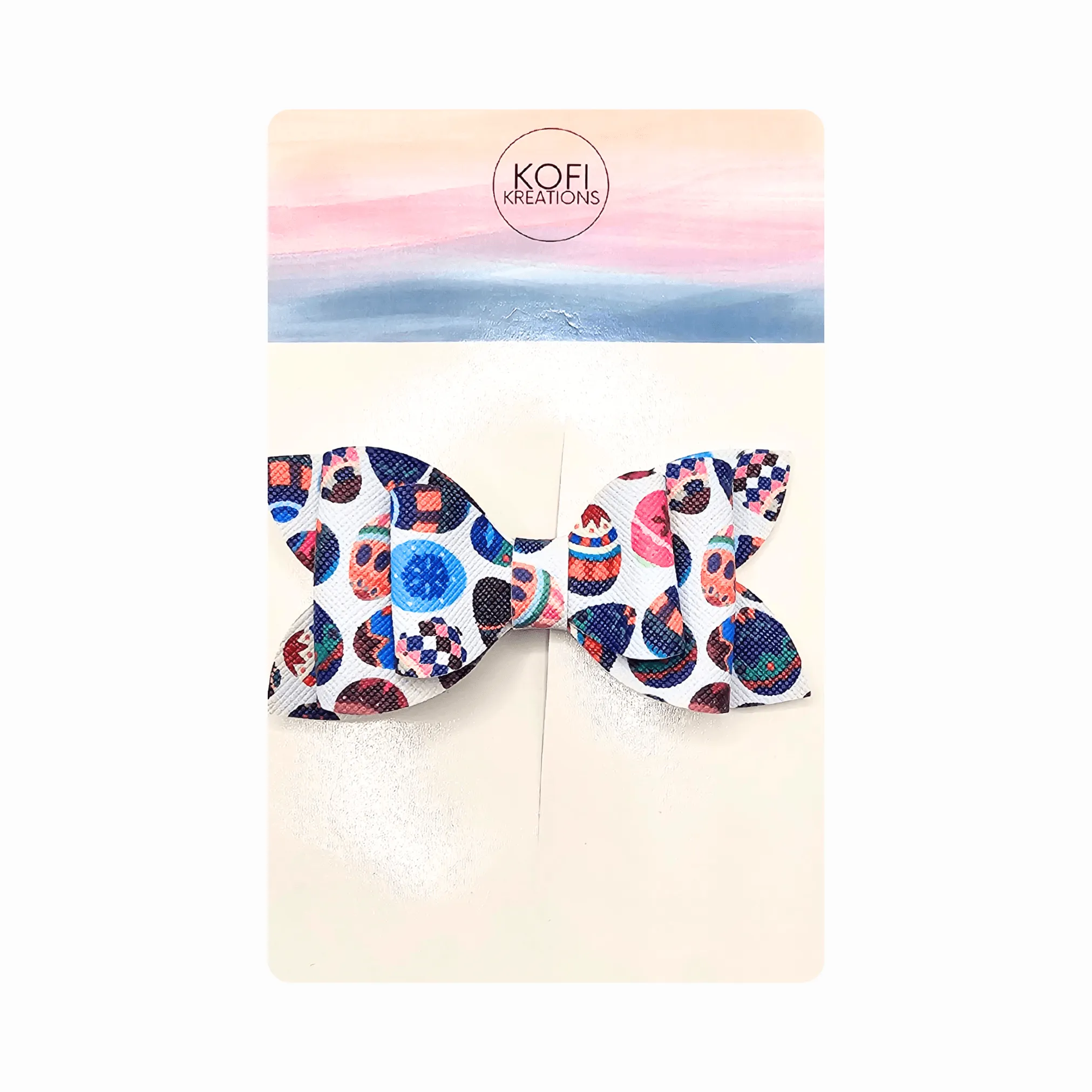 Colorful Eggs Hair Bow