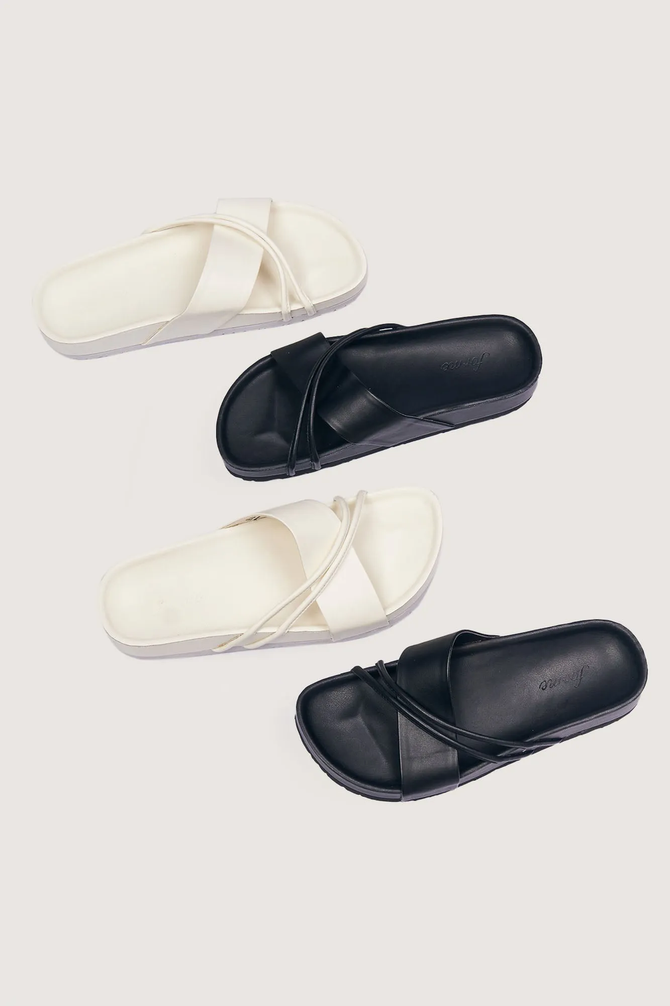 Criss Cross Strap Sliders