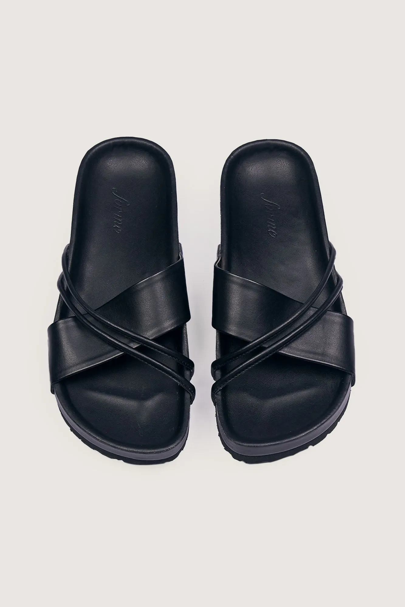 Criss Cross Strap Sliders