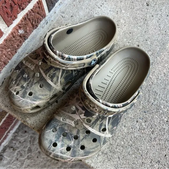 Crocs Green Nature Camouflage Slip On Crocs