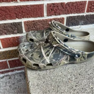 Crocs Green Nature Camouflage Slip On Crocs