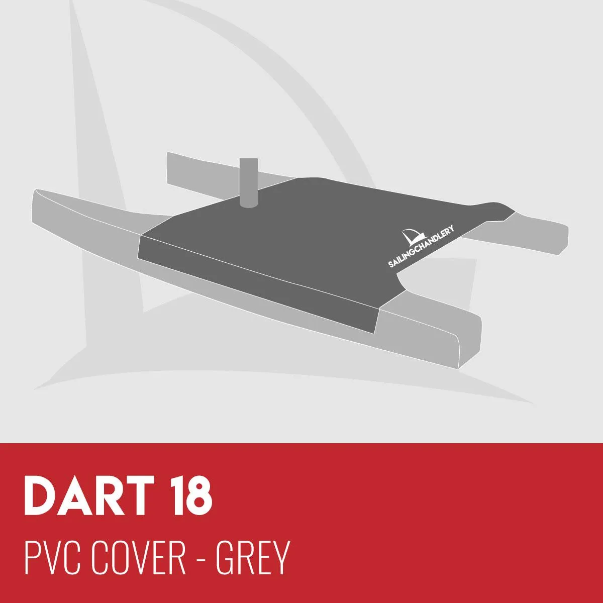 Dart 18 Trampoline Cover - PVC Grey