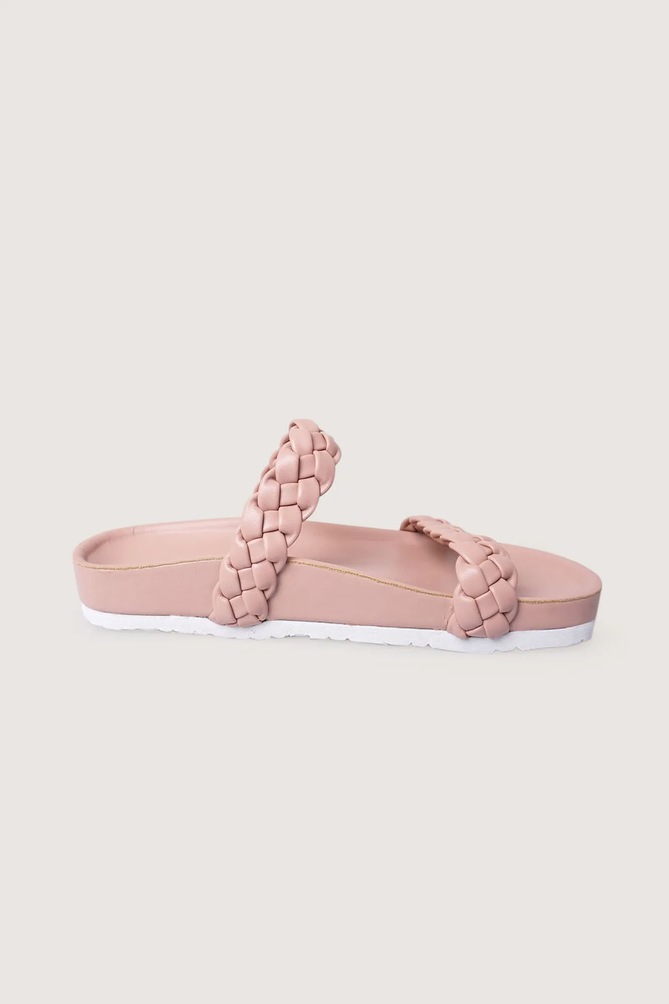 Double Strap Braided Sliders