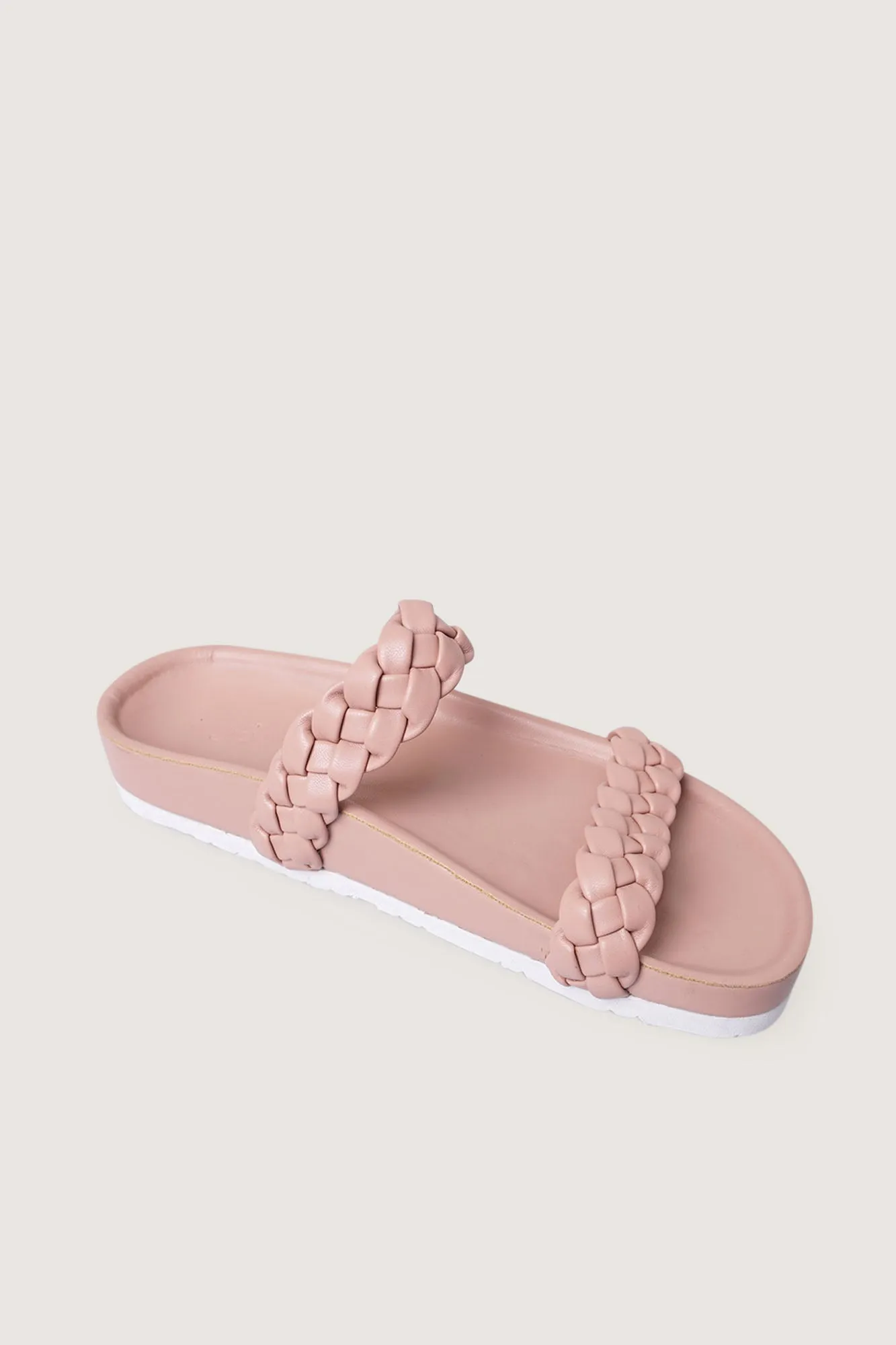 Double Strap Braided Sliders