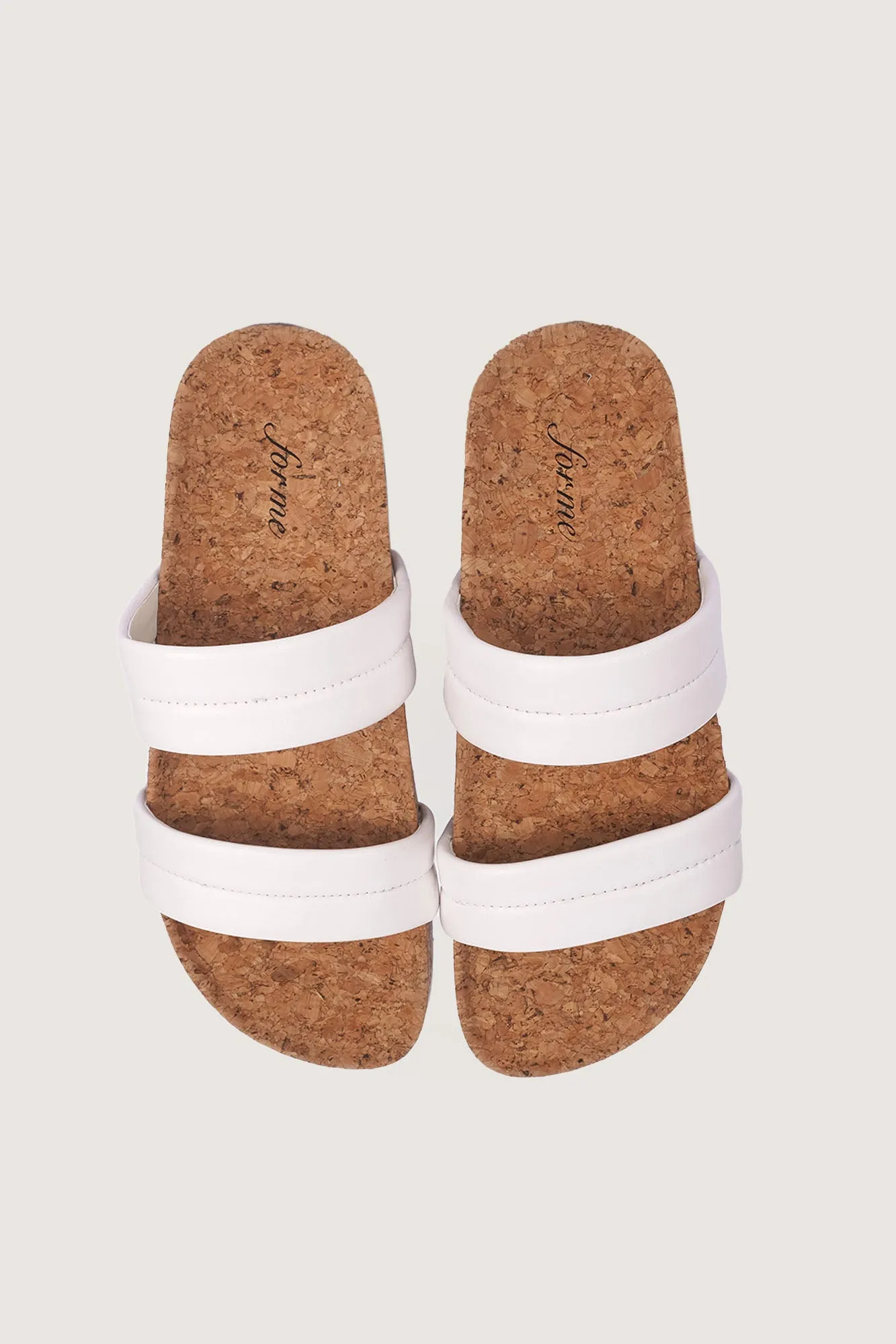 Double Strap Cork Sliders