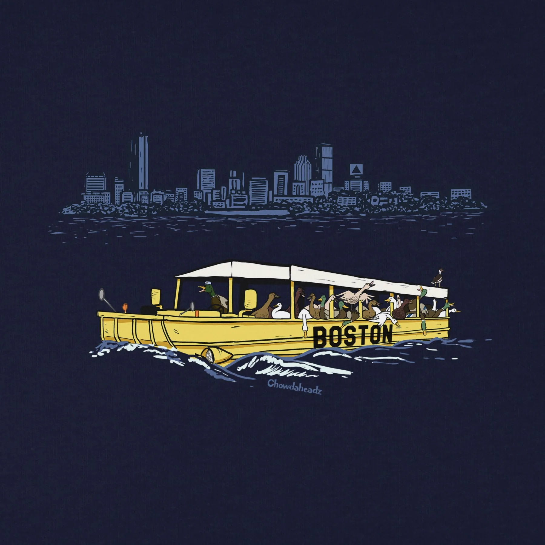 Ducks On A Boat Youth T-Shirt