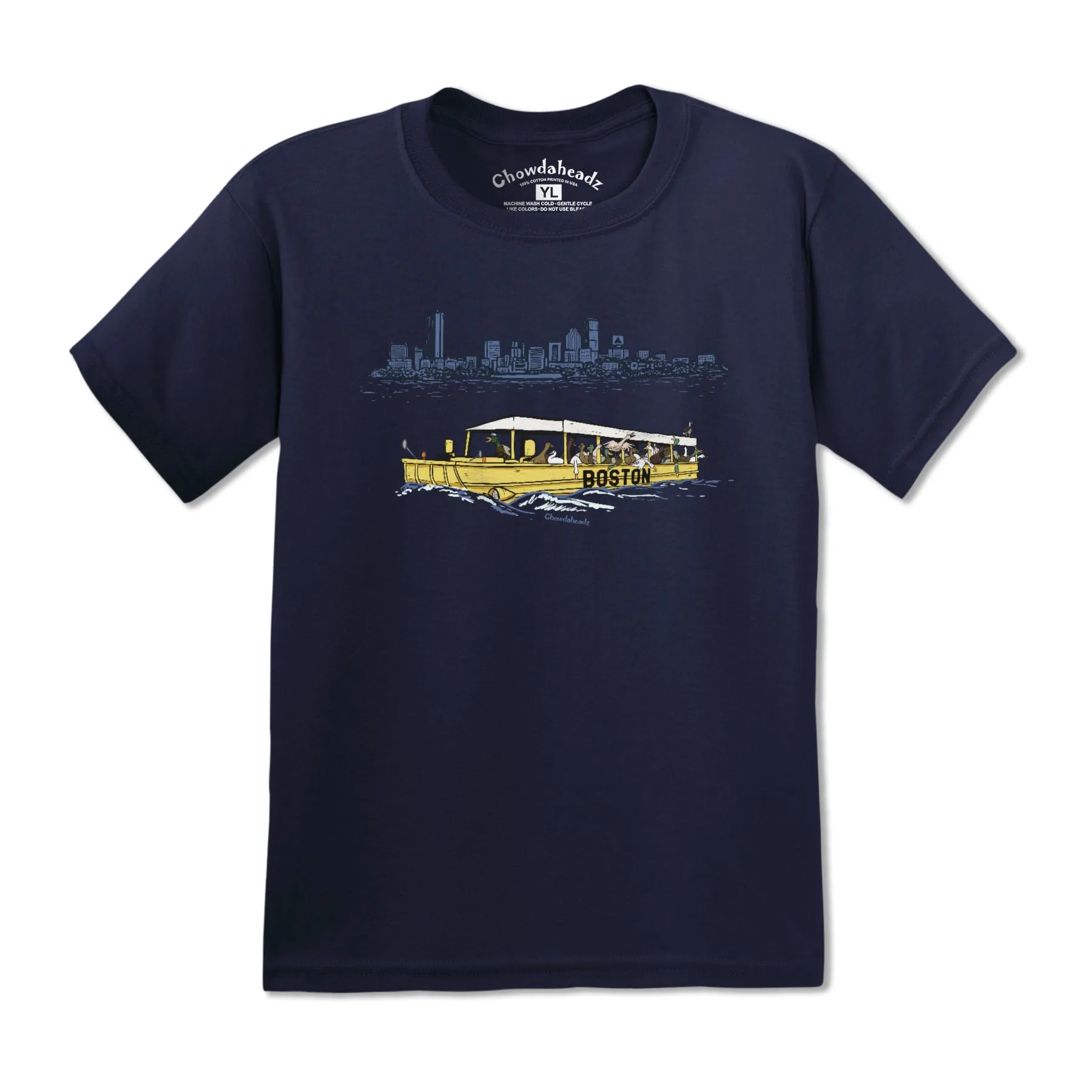 Ducks On A Boat Youth T-Shirt