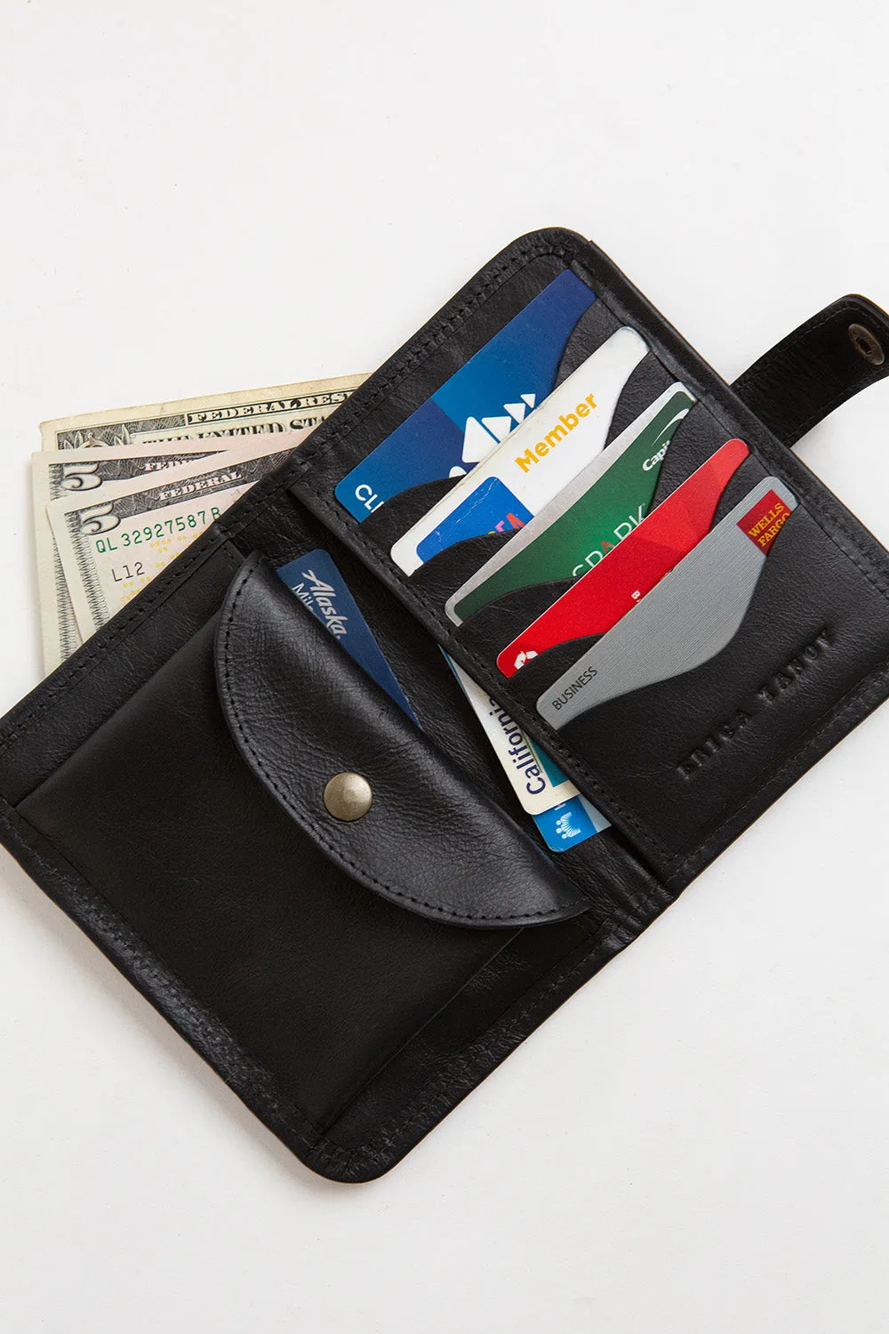 Eliot Leather Wallet In Black