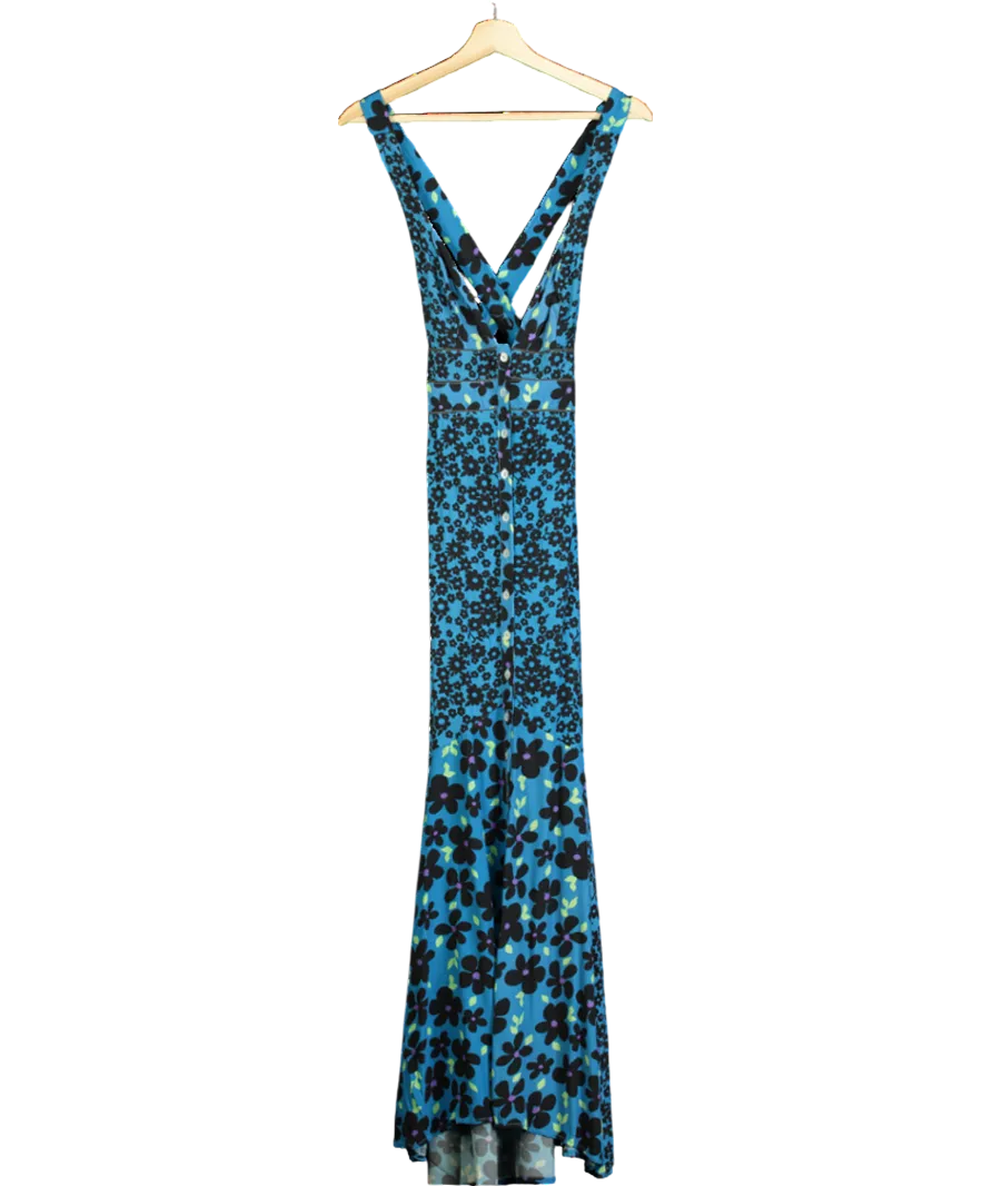 Free People Blue Dewberry Maxi Dress UK XS