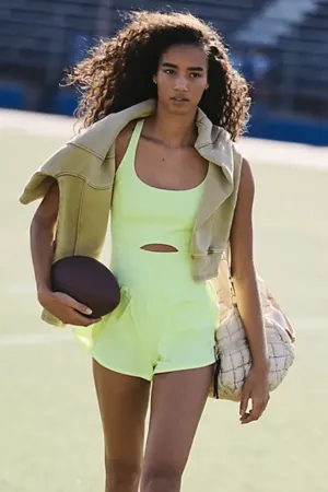 Free People: Righteous Runsie in Sour Citrus