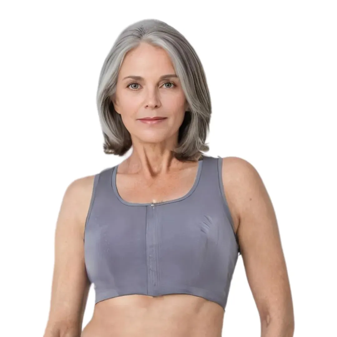 Front Open Bra For Elderly | Non Padded | Non Wired | Racerback | Full Coverage