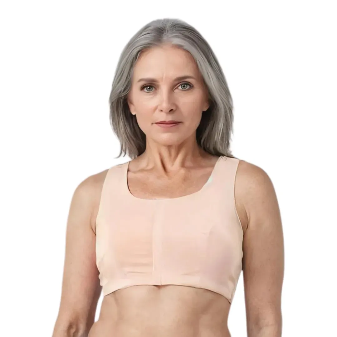 Front Open Bra For Elderly | Non Padded | Non Wired | Racerback | Full Coverage
