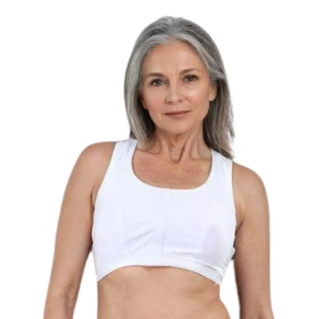 Front Open Bra For Elderly | Non Padded | Non Wired | Racerback | Full Coverage