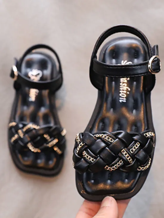 Girls New Faves Woven Sandals By Liv and Mia