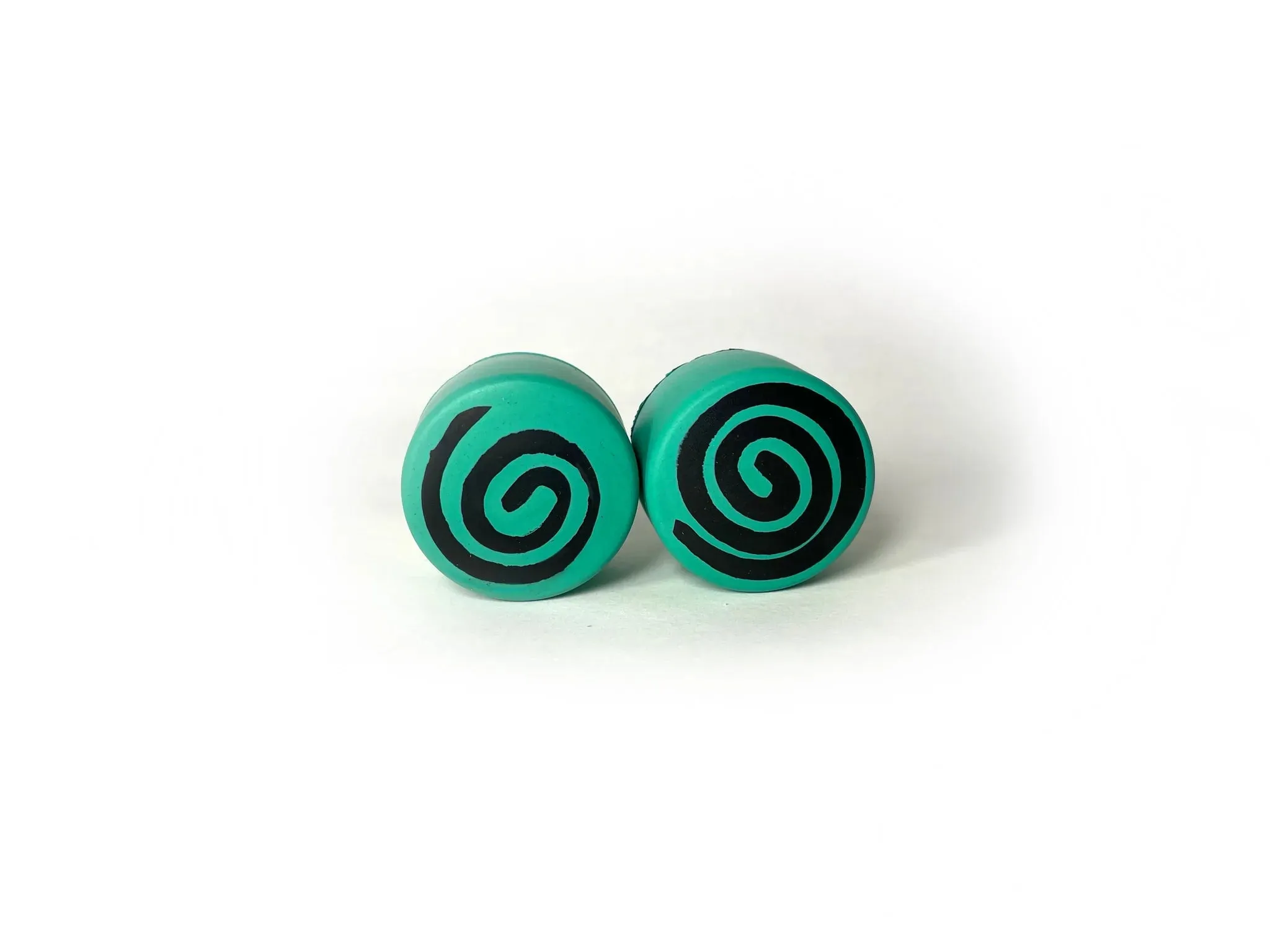 Grindstone Dizzy Izzy - Deadstop Toe Stops - Color Toestop with Black Swirl