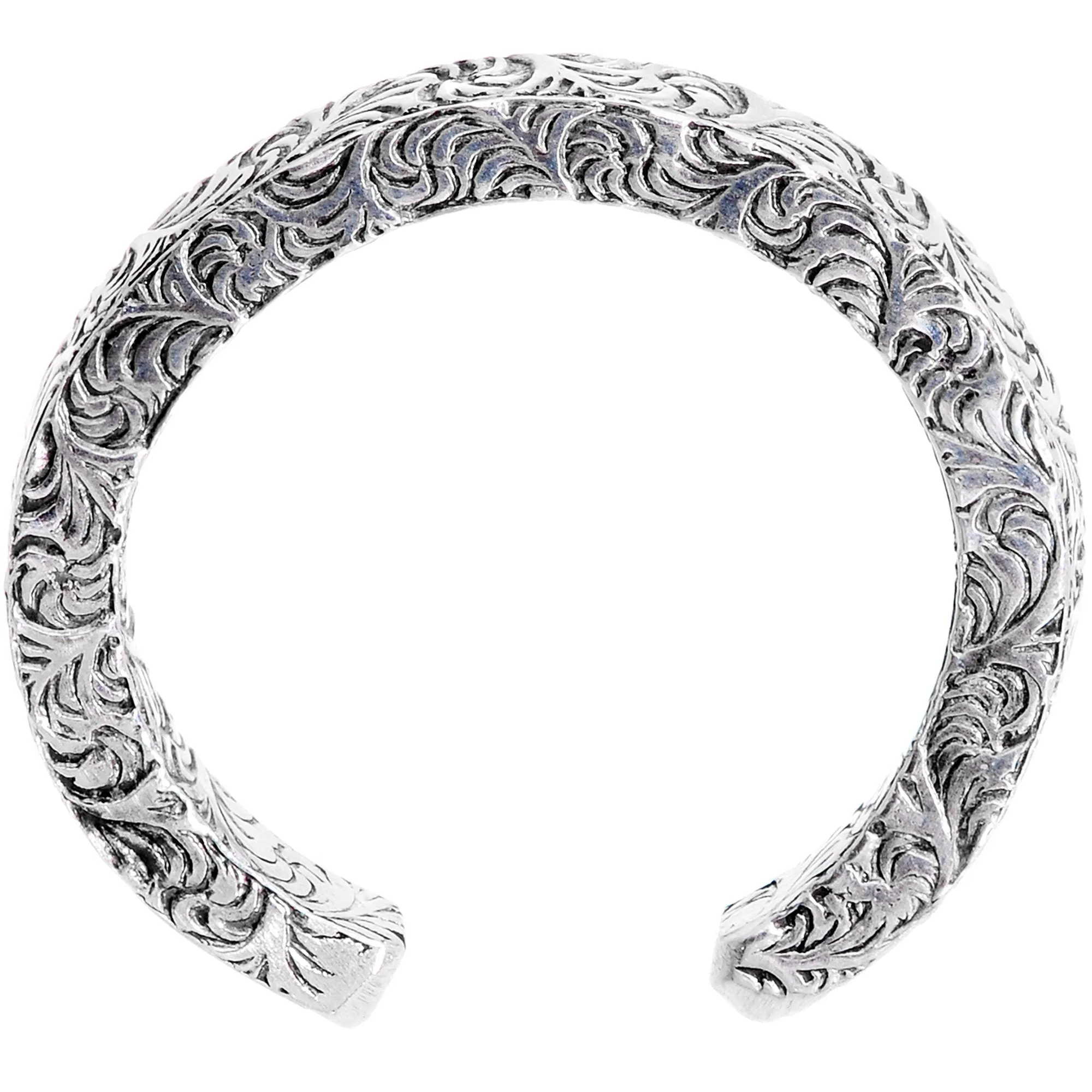 Handcrafted 925 Sterling Silver Ocean Wave Pattern Toe Ring
