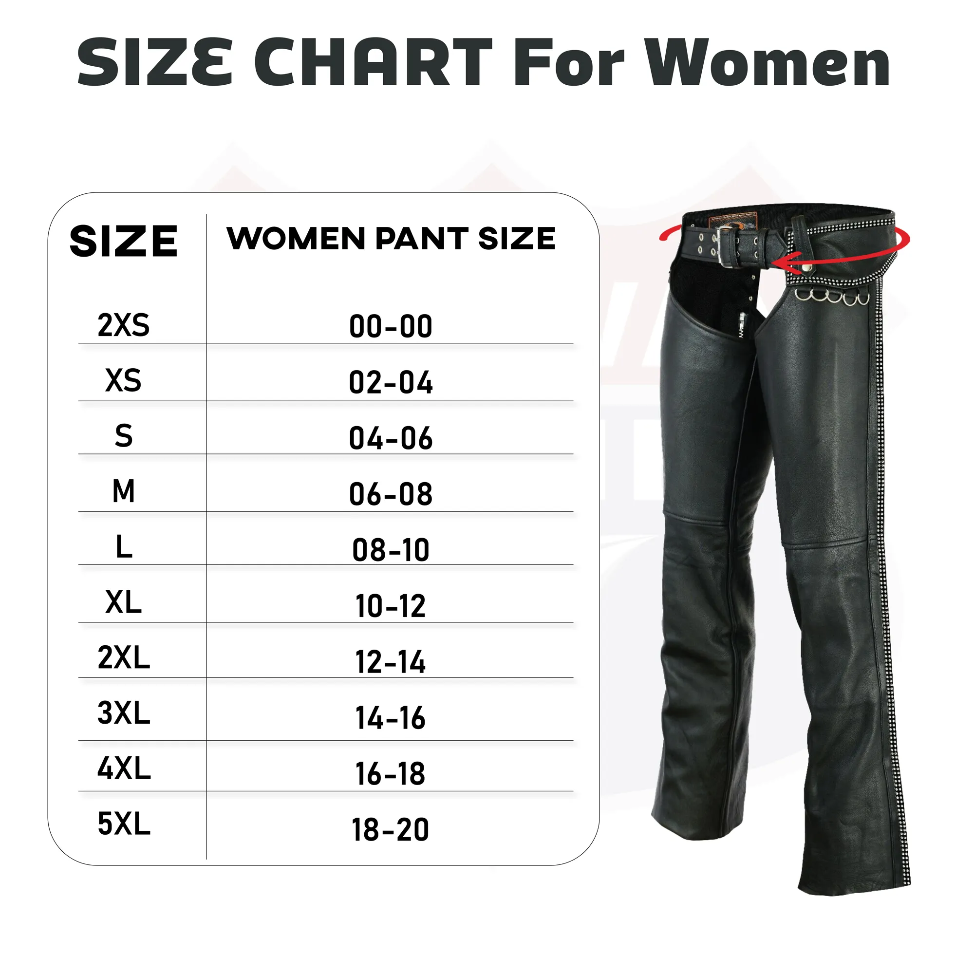 HL12801BLING Hip Hugger Leather Chaps Bling Detailing Women Style with Rhinestone D-Ring