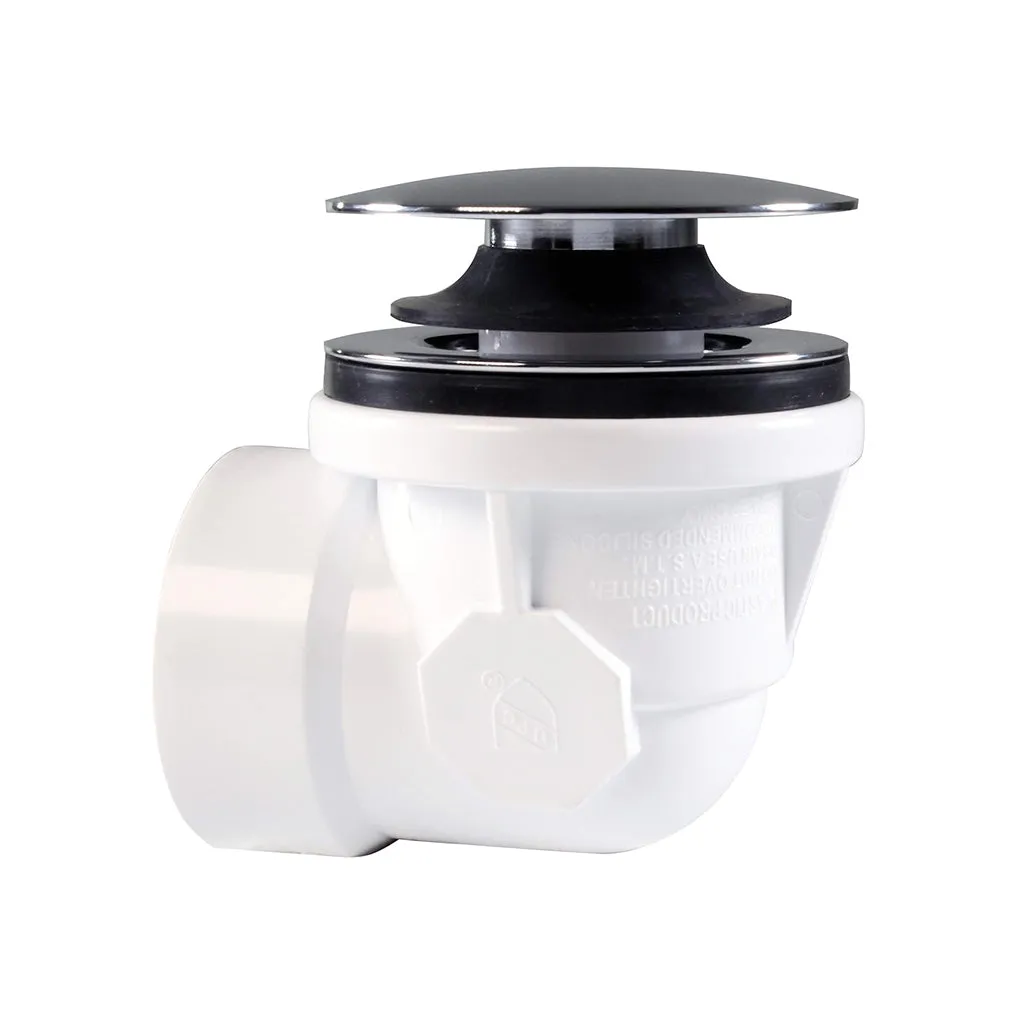 Illusionary Tip-Toe Overflow Tub Drain - Built-In - 11" Pvc/Satin Nickel
