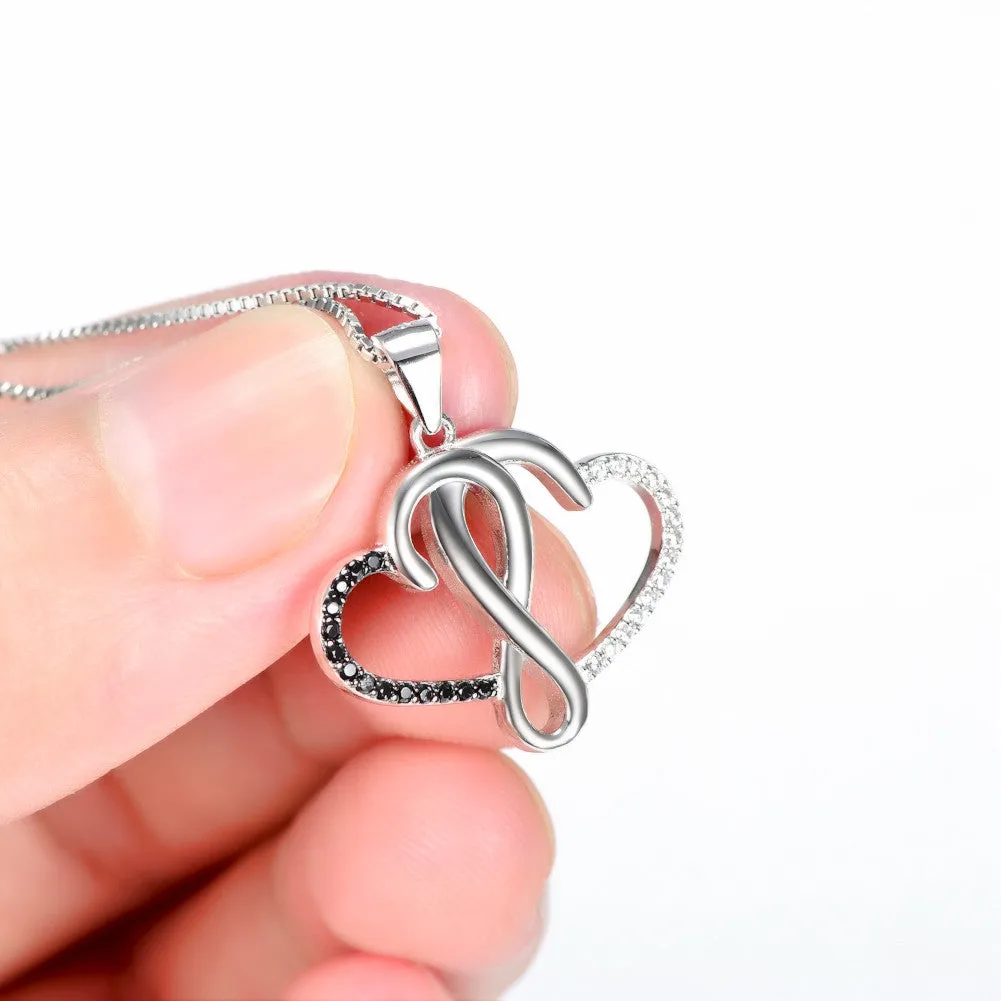 Intertwined Hearts Pendent Necklace