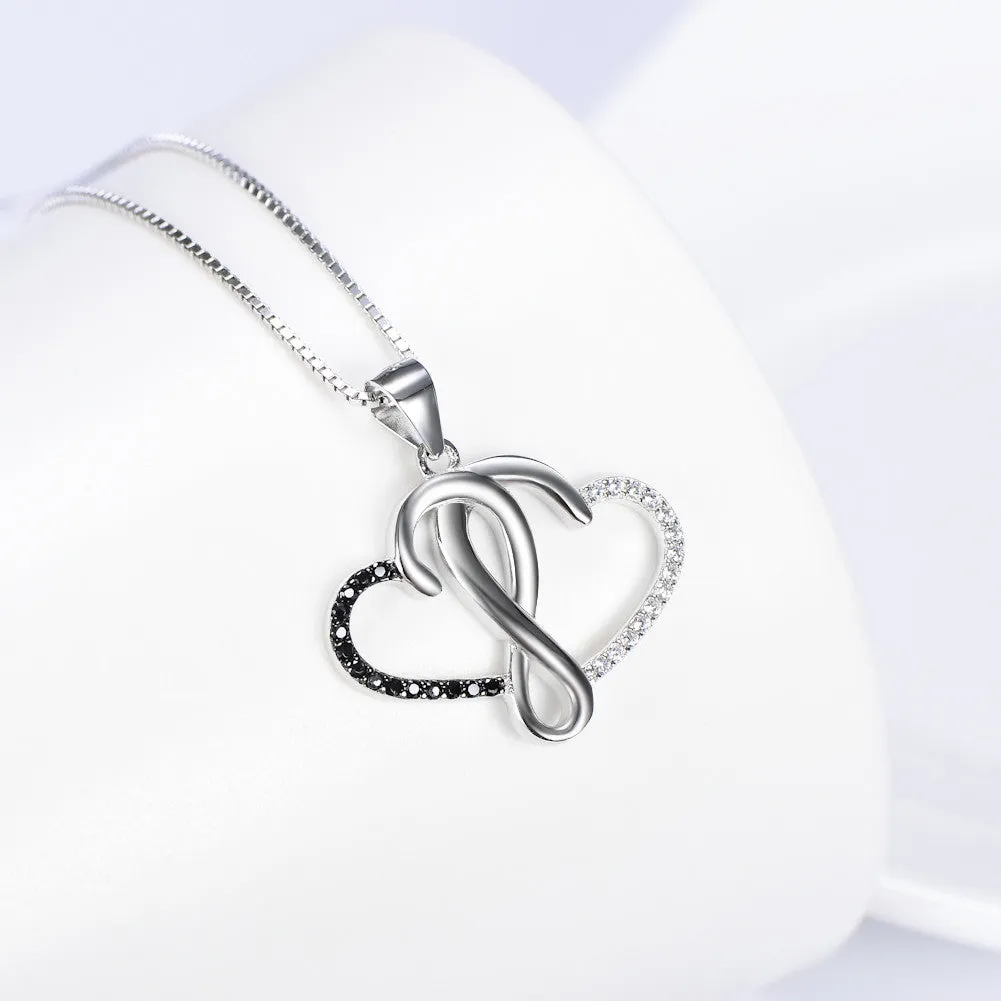 Intertwined Hearts Pendent Necklace