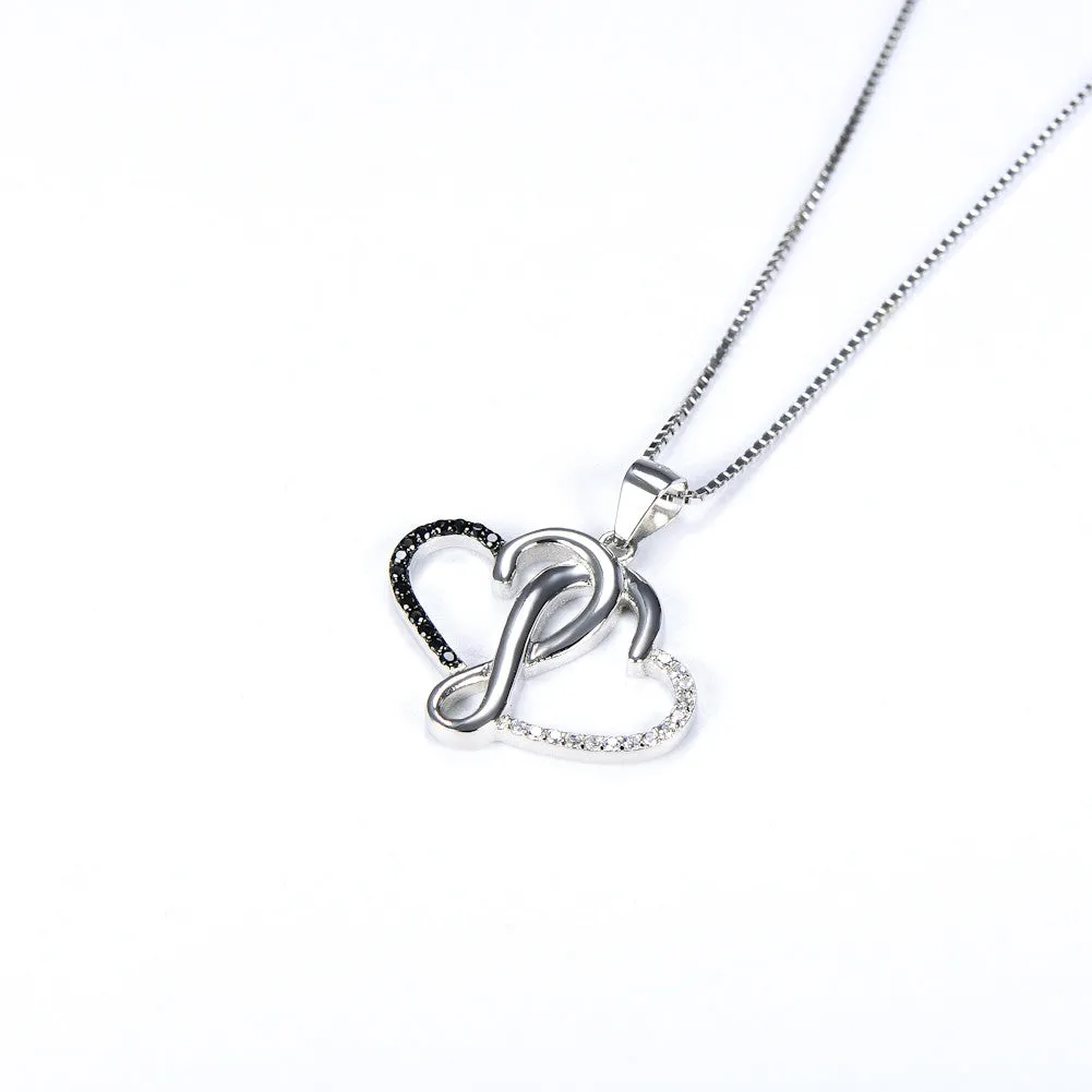 Intertwined Hearts Pendent Necklace