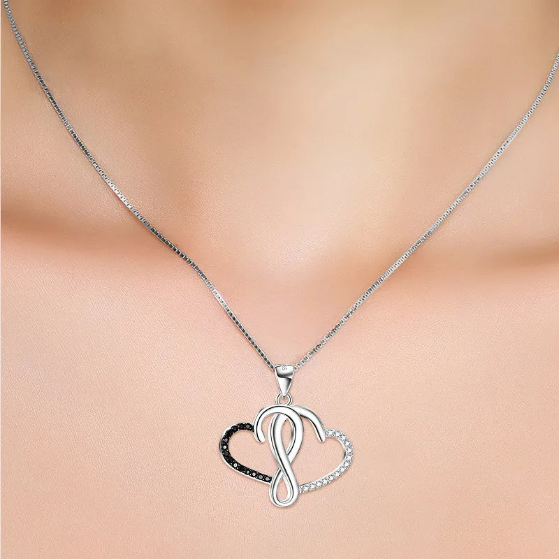 Intertwined Hearts Pendent Necklace