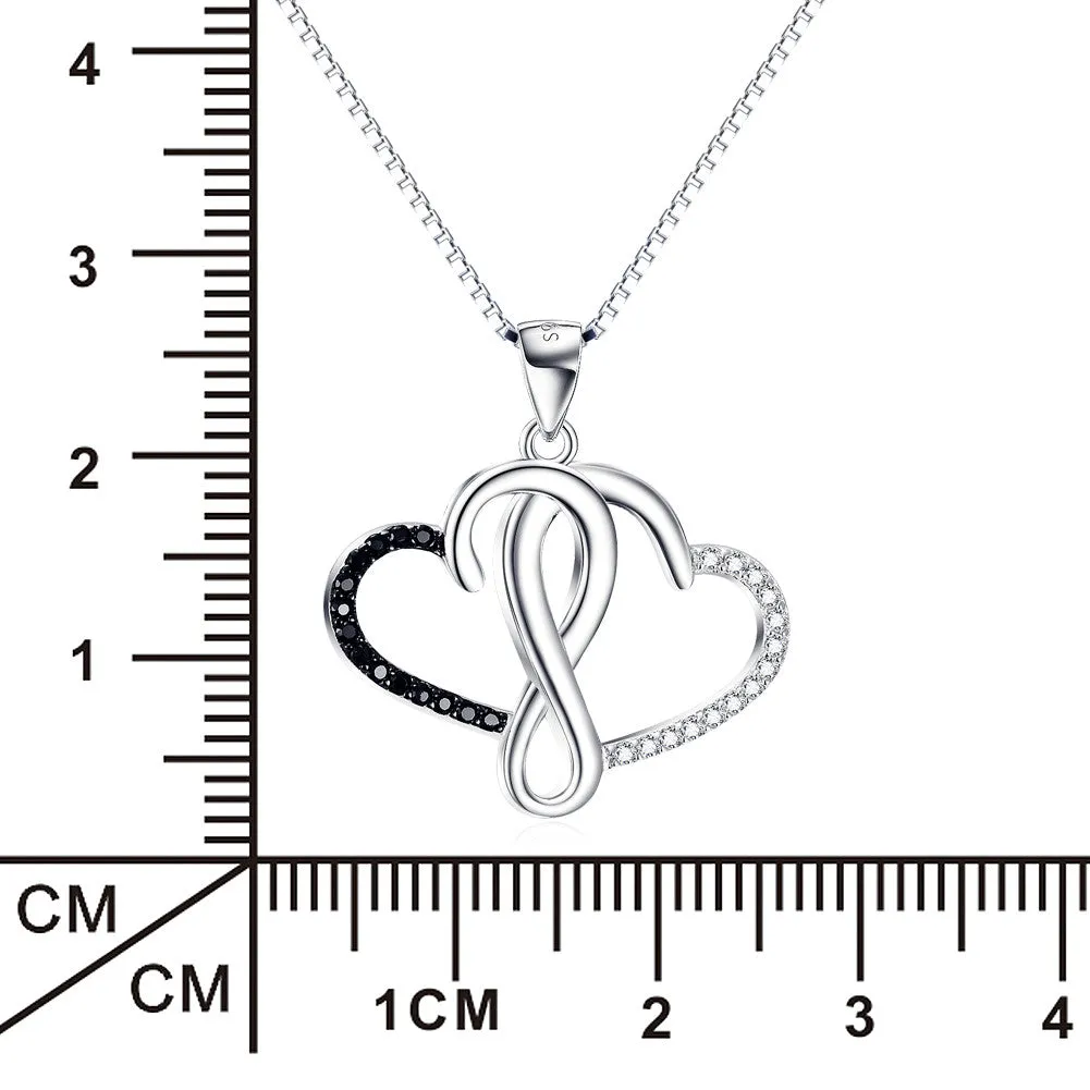 Intertwined Hearts Pendent Necklace