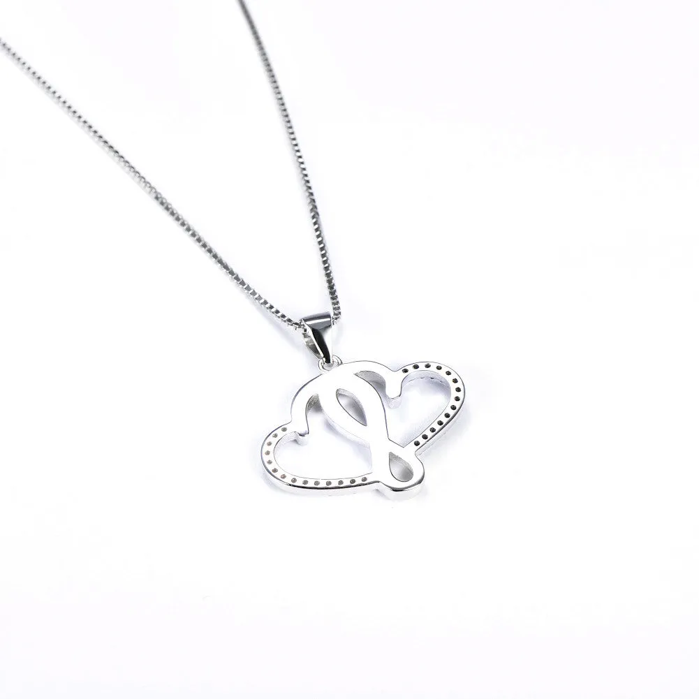Intertwined Hearts Pendent Necklace